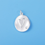 Micro Insert Zirconia Trendy Necklace Round peach heart Jewelry Pendants Charms for Jewelry Making