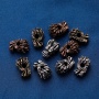 Wholesale Unisex Fashion Accessory Antique Silver Brass Copper Zircon DIY Dragon Head Beads for Jewelry Bracelet Necklace Making