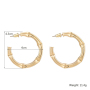 New Arrival 18K Gold Plated Handmade Brass Bamboo C Hoop Earrings For Women