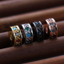 Multi Color Micro Pave Copper Spacer CZ Charm Beads for Bracelet Jewelry Making