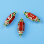 Micro Insert Zirconia Trendy Necklace Jewelry Enamel Devil's Eye Tube Pendants Spacer Beads Charms for Jewelry Making