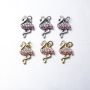 Designer  Necklace Gold Brass Jewelry Pendants cute Flamingo Charms for Jewelry Making