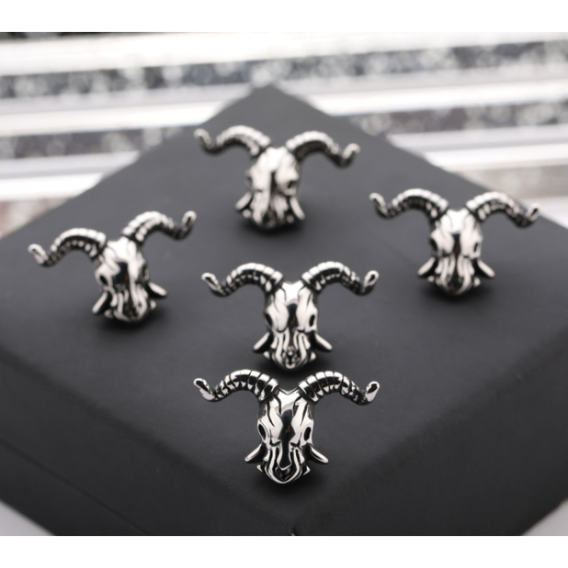 Handmade DIY Jewelry Making Antique Silver Plated Stainless Steel Animal Beads Charms for Bracelet