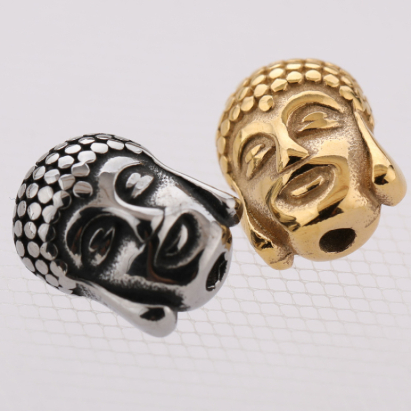 DIY Jewelry Charms 9*12 MM Gold and Silver Plated Buddha Head Charms for Bracelet Making