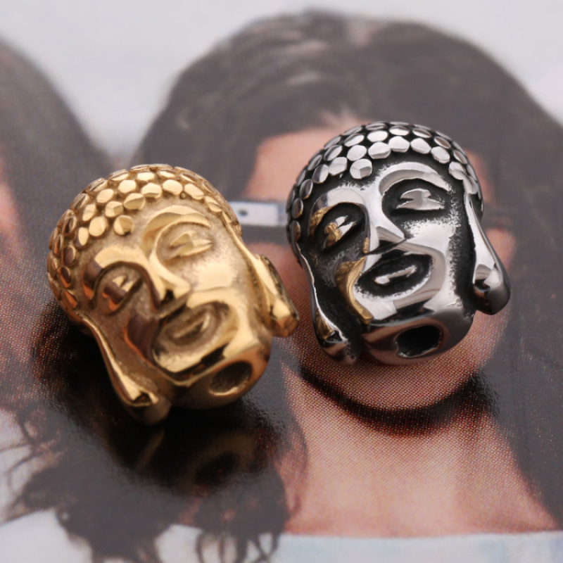 DIY Jewelry Charms 9*12 MM Gold and Silver Plated Buddha Head Charms for Bracelet Making