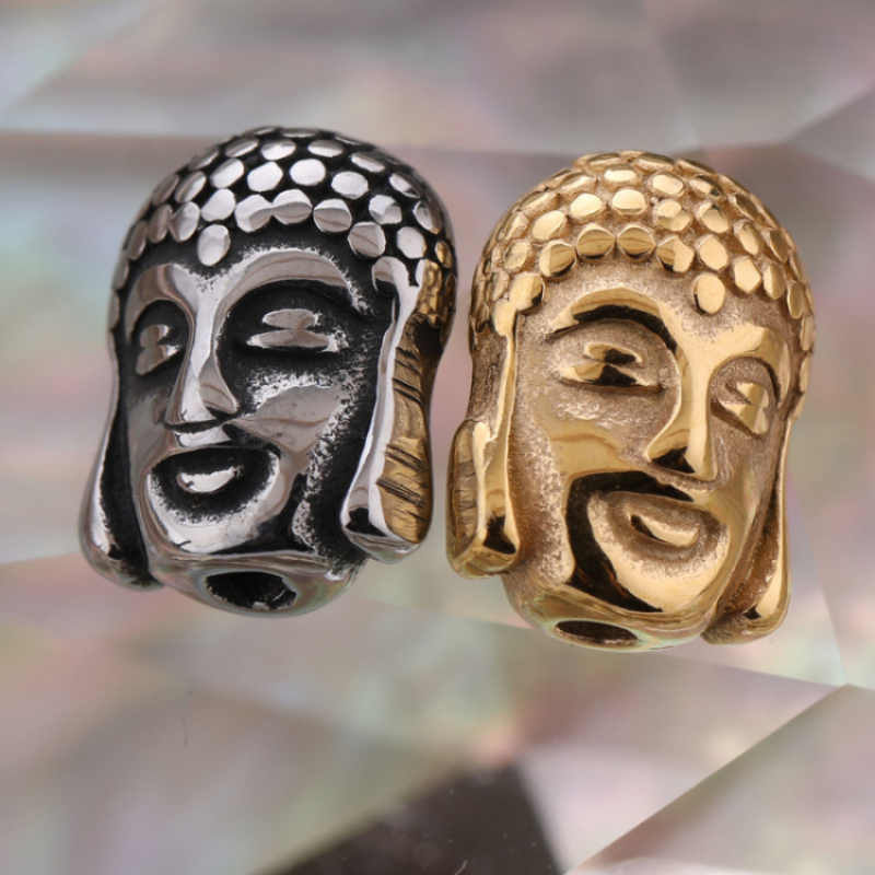 DIY Jewelry Charms 9*12 MM Gold and Silver Plated Buddha Head Charms for Bracelet Making