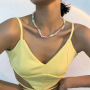 Wholesale Fashion Jewelry Colorful Fruit Flower Seed Beads Pearl Woven Bohemian Handmade Necklace for Women