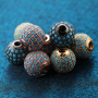 Wholesale Beautiful DIY Turquoise Stone Micro Pave Bracelet Making Copper Beads for Women