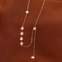 New Choker Chain Titanium Steel Personality Pentagram Necklace Female Fresh Star Charm Necklace