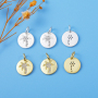 Designer Necklace Gold Brass Jewelry Pendants Palm Tree Charms for Jewelry Making