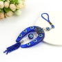 New fashion wall hanging horseshoe pendants charm car keychain jewelry evil eyes bead pendant