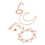 Bohemia Ethnic Style Geometric Personalized Sun Moon Fashion Over Sized Pendant Earrings for Women