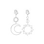 Bohemia Ethnic Style Geometric Personalized Sun Moon Fashion Over Sized Pendant Earrings for Women