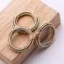 Hot Selling Multi  CZ Micro Pave Round Clasp Carabiner Clasp for Necklace Jewelry Findings 26MM