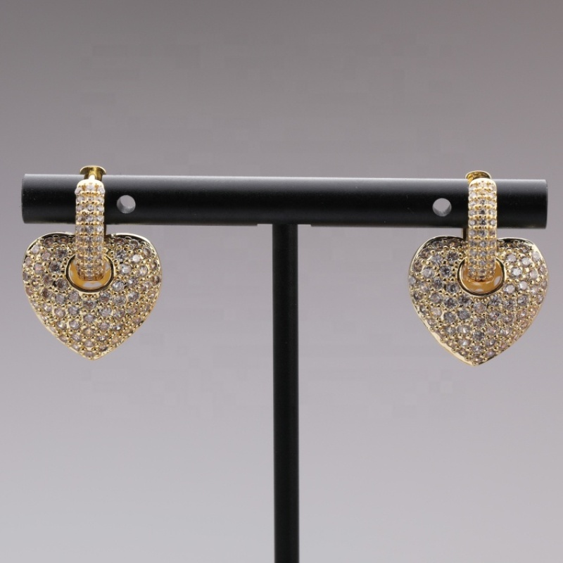 Luxury Gold Plated Jewelry  Zircon Serpentine Earring New Design CZ Factory Wholesale For Women Party