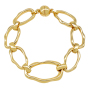 New Fashion womens jewelry Magnetic 18k gold Oval Link Chain Bracelet For Men