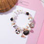 New Trendy High Quality Handmade Girls Enamel Metal Bracelet Ocean Animal Charm Jewelry Bracelets Pearl Shell Bracelet