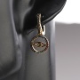 Luxury Jewelry Devil Eye Hollowed Huggie Earrings KC Gold Plated Zircon CZ Joyas Accessories Hoop Earrings for Woman 2021