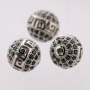 Micro Pave Craft Jewelry Handmade Hollow Gold Silver Beads Charm For Bracelet