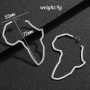 New Arrival Jewelry  Africa Map Gold Plated Geometrical Stainless Steel Fashion Pendant Earrings