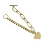 New Hip Hop Stainless Steel Gold/Silver/Rose Gold Heart-Shaped Wings Pendant Bracelet For Women