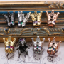 New Design Gold and Silver Plated Brass CZ Micro Insert Crown Charms for Bracelets