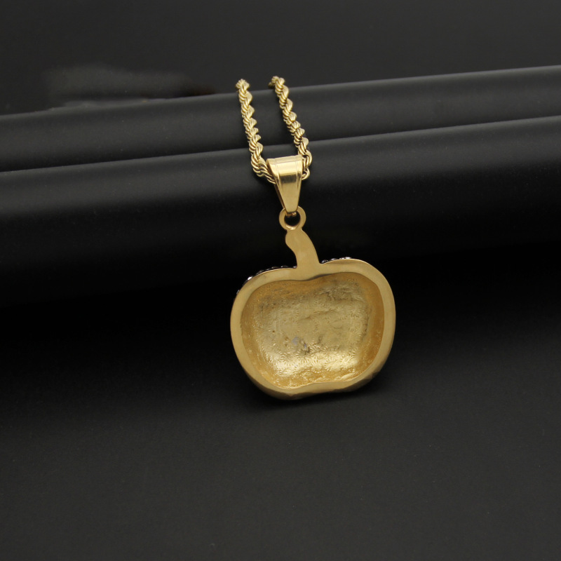 Luxury Halloween diamond jewelry  316L stainless steel skeleton pumpkin accessories for holiday