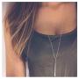 Minimalist Stainless steel necklace Custom Jewelry Simple Exquisite bar Shaped  necklace For Women