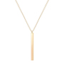 Minimalist Stainless steel necklace Custom Jewelry Simple Exquisite bar Shaped  necklace For Women