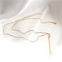 Minimalist Stainless steel necklace Custom Jewelry Simple Exquisite bar Shaped  necklace For Women