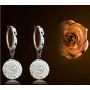 Fashion Shambhala Crystal Rhinestone Ball Dangle Earring Hot Selling Drop Hoop  Earring for Women