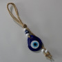 Hemp Rope Water Drop Accessories Turkish Blue Eyes Jewelry Glass Pendant Wall Decoration Good Luck Gift Evil Eyes Pendant Charms