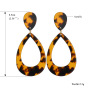 New Arrival Colorful Exaggerated Geometric Acrylic Acetate Drop Fashion Pendant Earrings for Women