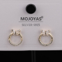 Fashion Design Womens Micro Insert Ring Stud Earring Crystal Butterfly 925 Sterling Silver Tassel Earrings Stainless Steel