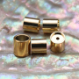 Metal Spacer Beads Cylinder Stainless Steel 18K Gold 7mm for Bracelet Making Customized 228-OS CN;ZHE METALS Accept Luxury 5 PCS