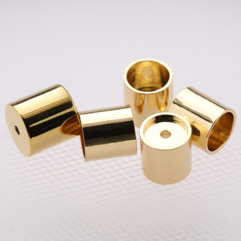 Metal Spacer Beads Cylinder Stainless Steel 18K Gold 7mm for Bracelet Making Customized 228-OS CN;ZHE METALS Accept Luxury 5 PCS