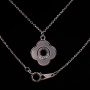 Gold and Silver Plated Real 925 Silver 4 Leaf Clover Charm Necklace