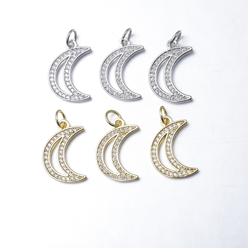 New Design Necklace Jewelry for Womens Wholesale Pendants Moon Charms for Jewelry Making
