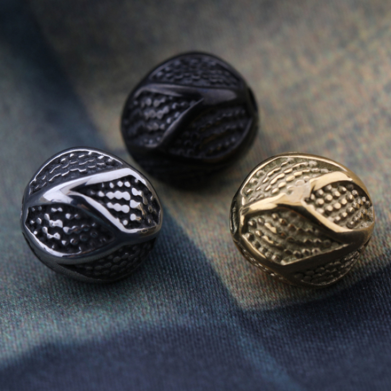 Customized Bracelet Bead Jewelry Findings Big Hole 316L Stainless Steel Beads