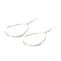 2021 Simple Ins Style Gold Plated Jewelry Vintage Copper Coil Scalloped Openwork Drop Earrings