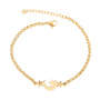 Stainless steel butterfly Christmas bangles women accessories jewelry snowflake elephant moon star bracelet love couple bracelet