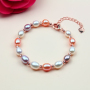 2021 New Trendy High Quality 7MM Freshwater Pearl Bracelet Womens Gift Jewelry Bracelet