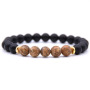 2021 Custom Best Selling Cool Smooth 8mm Natural Stone Beaded Bracelet Mens Bead Bracelets Stone Bead Bracelets