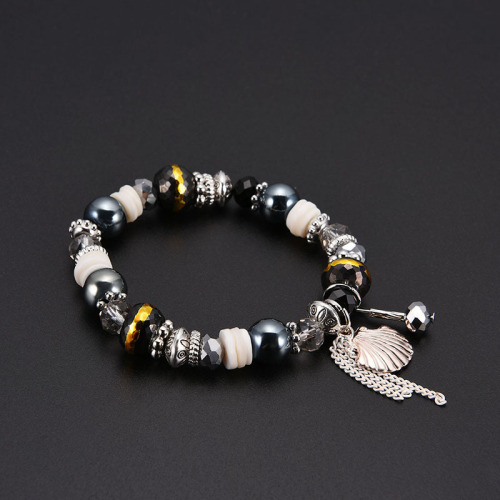 Fashion Design 3 Styles Natural Stone Jewelry Bracelets Bangles Colorful Beads Metal Charm Bracelet Accessories Women Wholesale