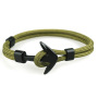 Fashion Handmade Multi-color Paracord Black Anchor Woven Bracelet for Sale