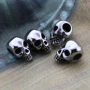 DIY Jewelry High Quality Stainless Steel Skull Charm Pendant with Hole