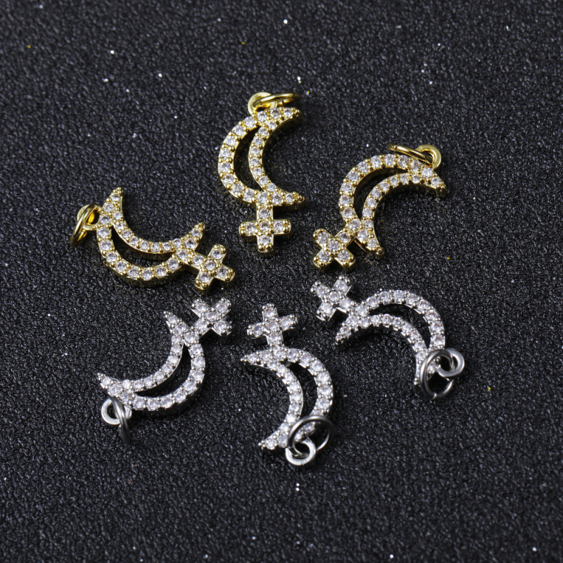 Galactic series lilith Pendant copper zirconium micro pendant 9*16mm ladies necklace