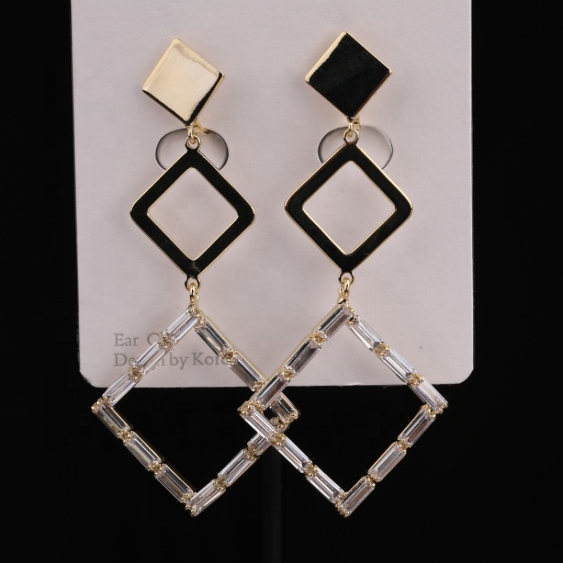 2021 Simple Gold Earrings Designs With Price 925 Silver Earring Post