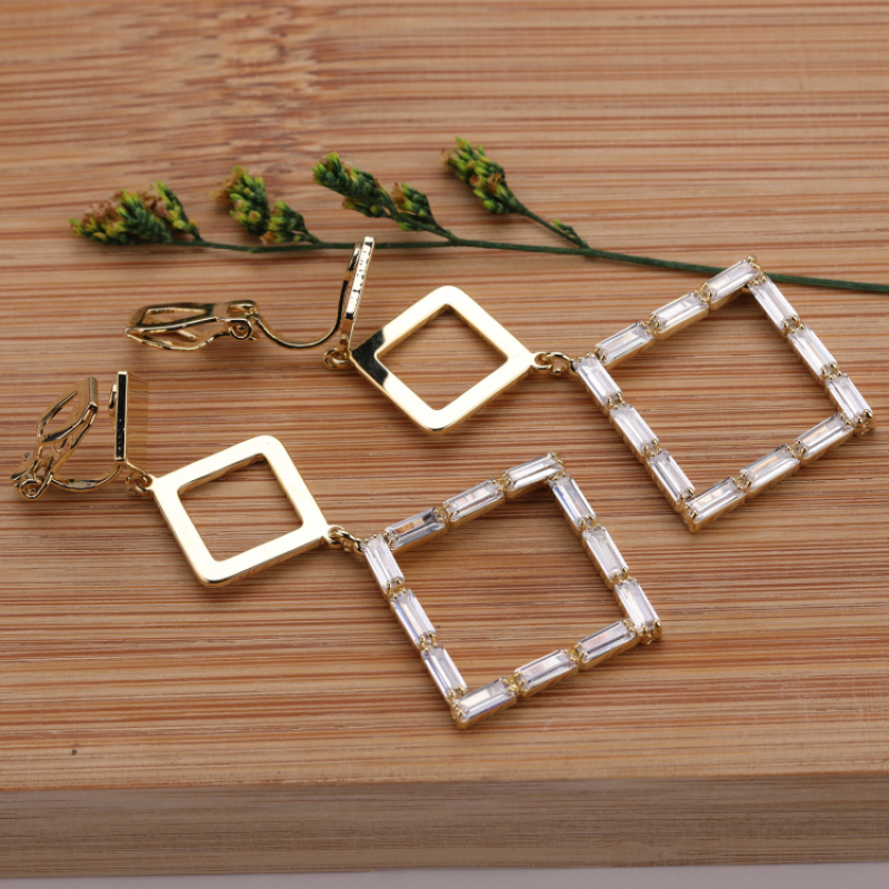 2021 Simple Gold Earrings Designs With Price 925 Silver Earring Post