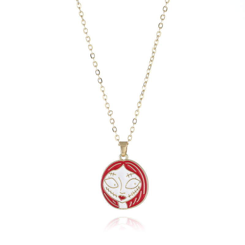 Personalized hip hop Halloween mummy witch pendant jewelry ghost festival holiday theme skull necklace